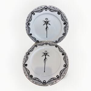 4 Dinner Plates Nightmare Before Christmas 10.5” Jack Skellington New